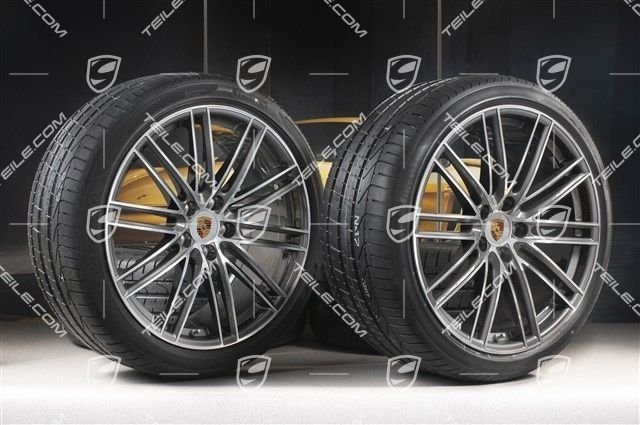 Porsche Cayenne E3/9Y0 22" Turbo IV Sommerräder Satz / Wheel set
