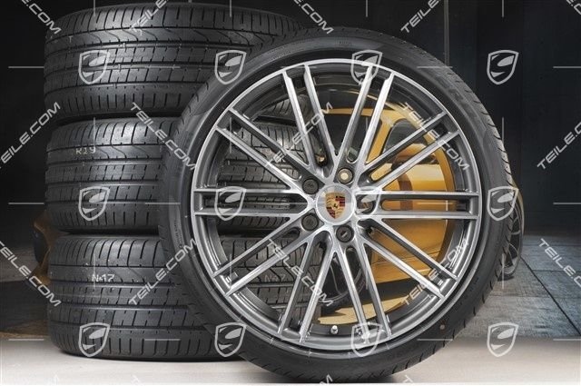 Porsche Cayenne E3/9Y0 22" Turbo IV Sommerräder Satz / Wheel set