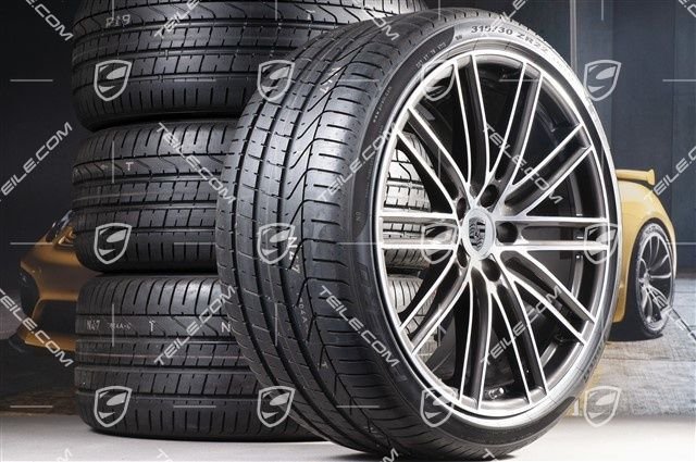 Porsche Cayenne E3/9Y0 22" Turbo IV Sommerräder Satz / Wheel set