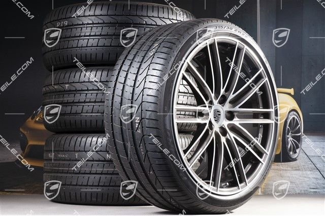 Porsche Cayenne E3/9Y0 22" Turbo IV Sommerräder Satz / Wheel set