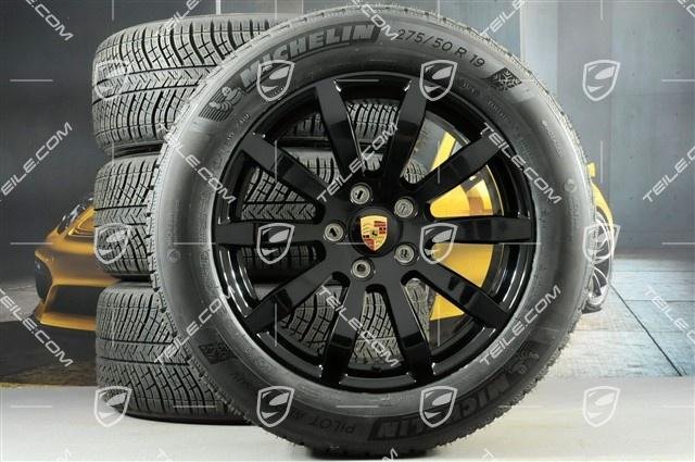 Porsche Cayenne S E3/9Y0 19″ Winterräder Satz SCHWARZ /Wheel