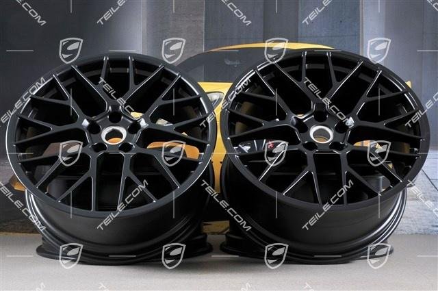 Porsche Macan 95B 20″ RS Spyder Felgensatz SCHWARZ /wheel set bla