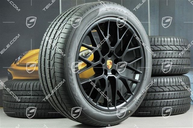Porsche Macan 95B 20" RS SPYDER Schwarz Sommerräder Satz /Wheels