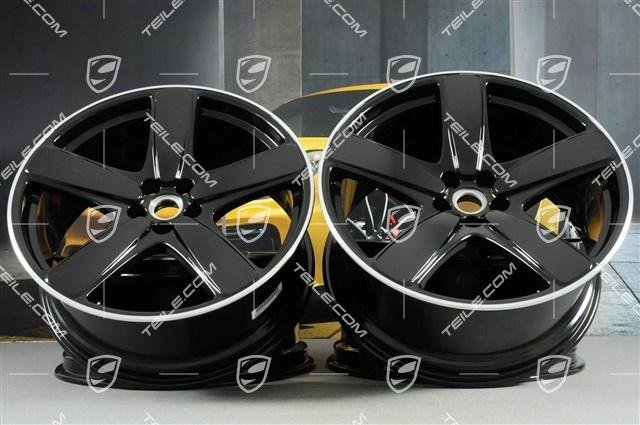 Porsche Macan 95B 21″ Sport Classic Felgensatz SCHWARZ / wheel ri