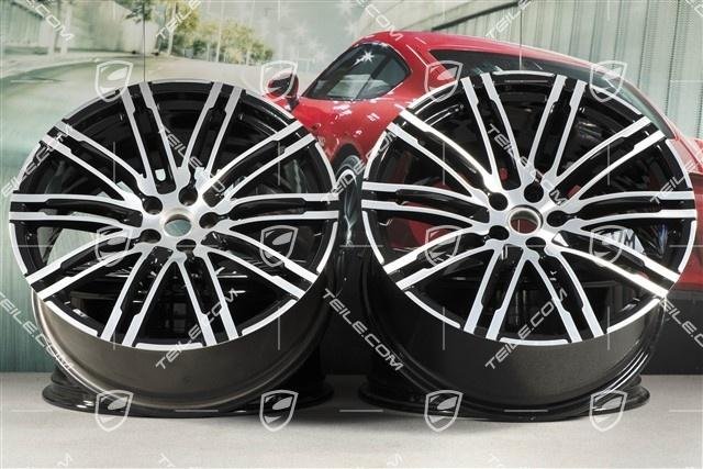 Porsche Macan 95B.1 21″ Turbo III Felgen Satz schwarz/Wheel rim s