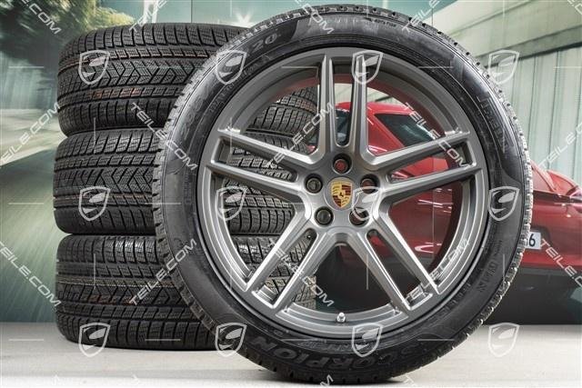 Porsche Macan 95B.2 20″ Turbo Winterräder Satz / Wheels Platinum