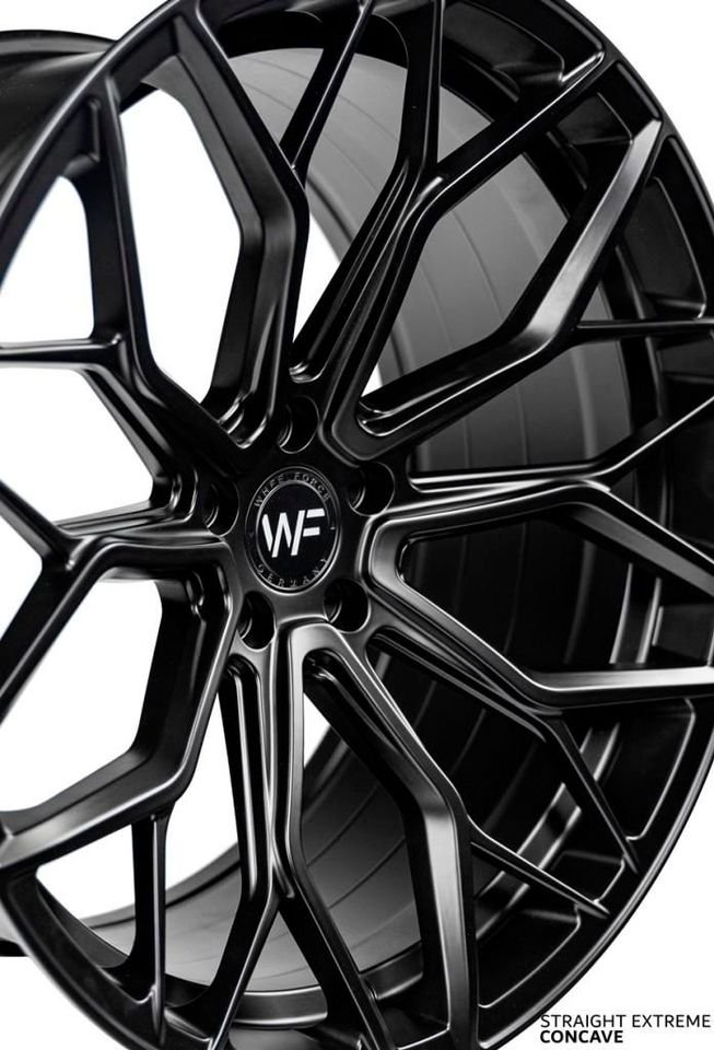 PORSCHE MACAN TURBO GTS 95B 95BN // "NEU" 10/11x21 ZOLL FELGEN SATZ #F2170# WHEELFORCE WHEELS HE.1-FF HE1 FLOWFORGED 21ZOLL 21 ZOLL WF FELGENSATZ RÄDER RB-WHEELS