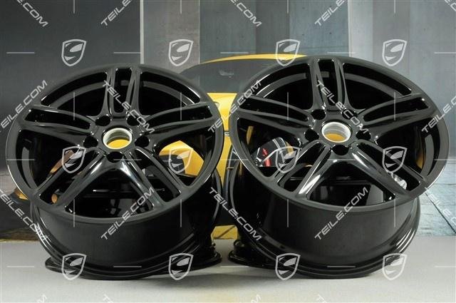 Porsche Panamera 970 19″ TURBO Felgensatz SCHWARZ / wheel set bla
