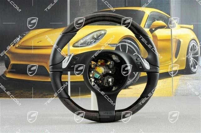 Porsche Panamera G1 970 / Cayenne E2 958 Lenkrad, Leder Schwarz +