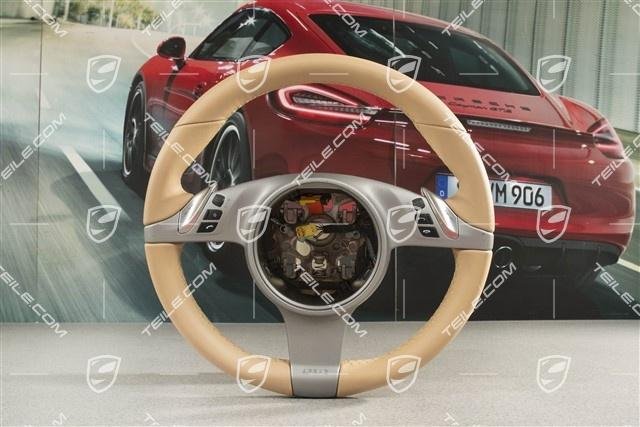 Porsche Panamera Lenkrad Tiptronic/PDK Multifunkt.Luxorbeige/stee