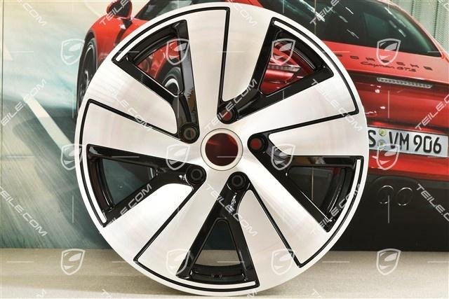 Porsche Taycan 19″ Taycan S Felge/Wheel rim 10J x 19 ET47, schwar