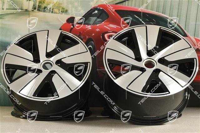 Porsche Taycan 19″ Taycan S Felgen Satz schwarz / Wheel rim set B