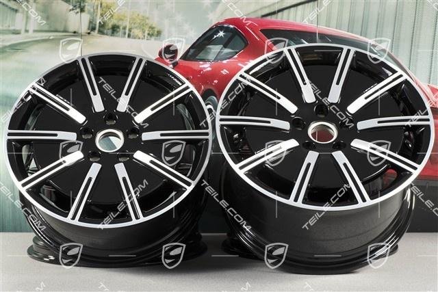 Porsche Taycan 20″ Sport Aero Felgen Satz SCHWARZ /Wheel rim set