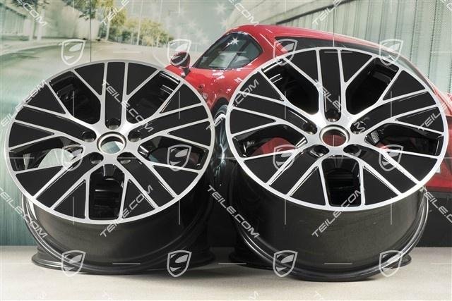 Porsche Taycan 20″ Turbo Aero schwarz Felgen Satz /Wheel rim set