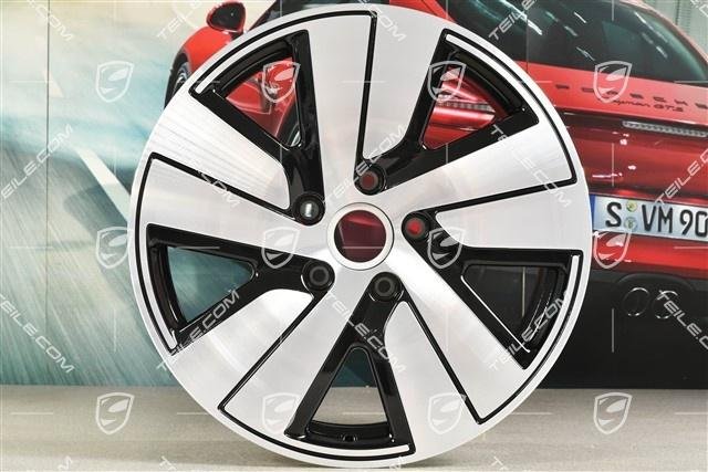 Porsche Taycan Felge/wheel rim Taycan S, 8J x 19 ET50, schw