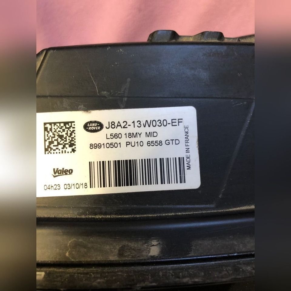 RANGE ROVER VELAR L560 Scheinwerfer Voll Led Rechts links