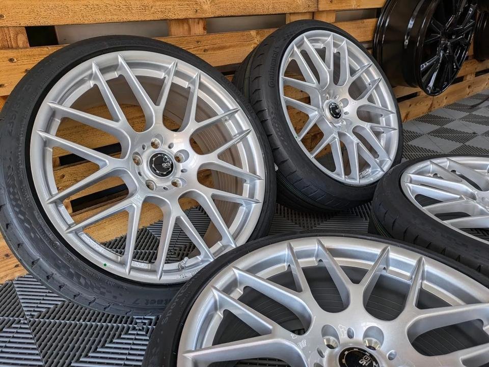 ☀️19 Zoll Mercedes-Benz Sommerräder Alufelgen SX Wheels SX3 Felgen silber mit Sommerreifen für CLA Coupe C117 A-Klasse W176 CLA Shooting Brake X117 Kompletträder Aluräder Sommer…