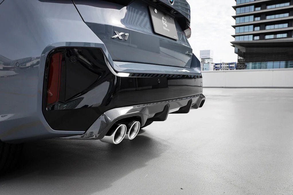 3DDesign Carbon Rear Diffuser for U11 BMW X1 M Sport (with dual exhaust tips) [3108-81123]