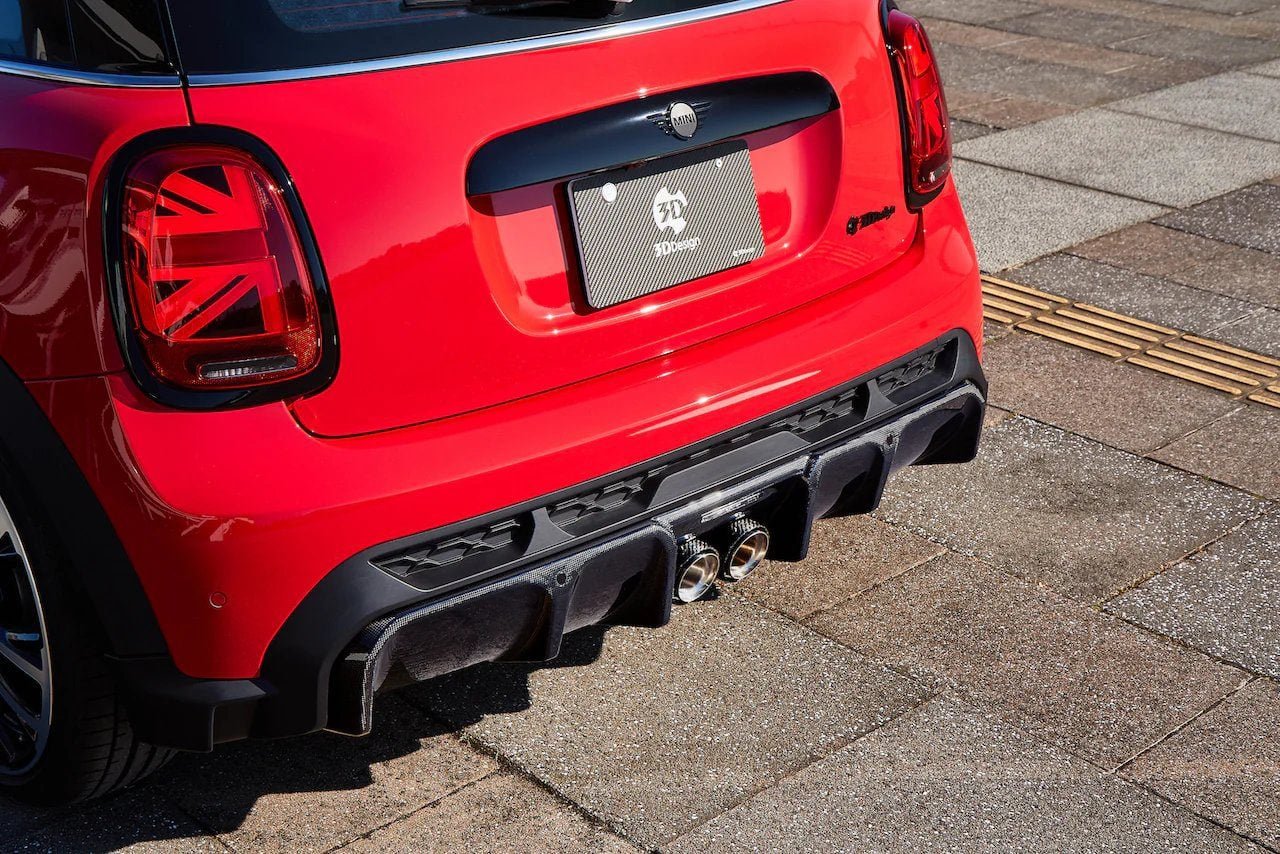 3DDesign Facelift Carbon Rear Diffuser for F56 MINI Cooper JCW [3108-25622]