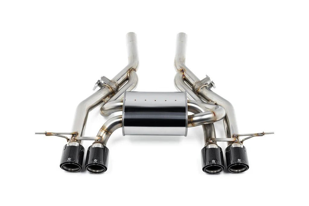 3DDesign Valved Rear Exhaust Section w/ Carbon Tips for G8x BMW M3 and M4 [4101-38211C]