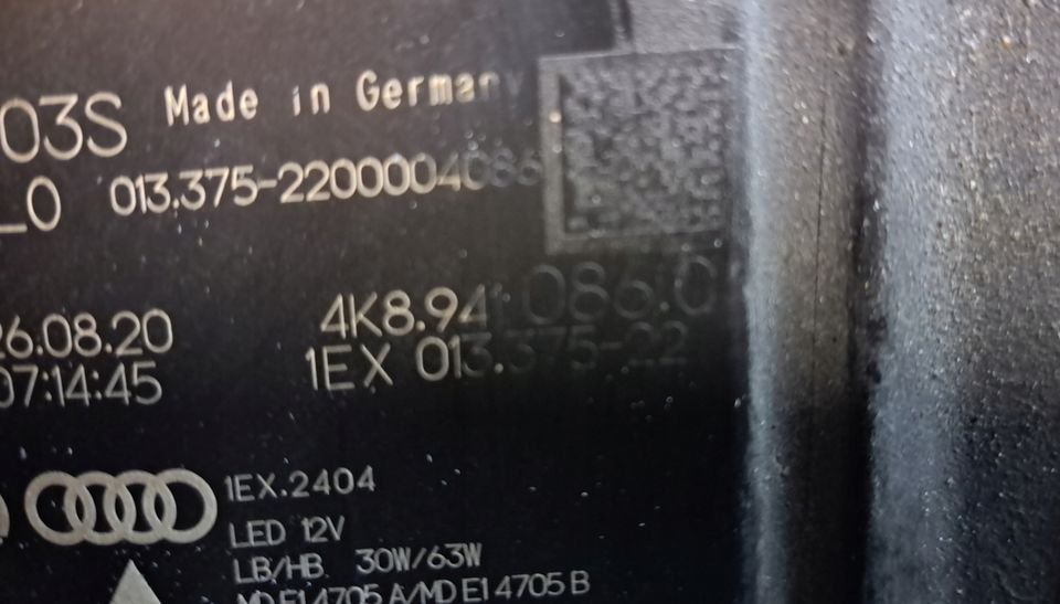 4K8941086C AUDI A7 RS7 4K8 LASER Scheinwerfer rechts Headlights