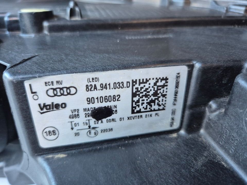 82A941033 D Audi A1 Scheinwerfer Voll LED Links Headlight
