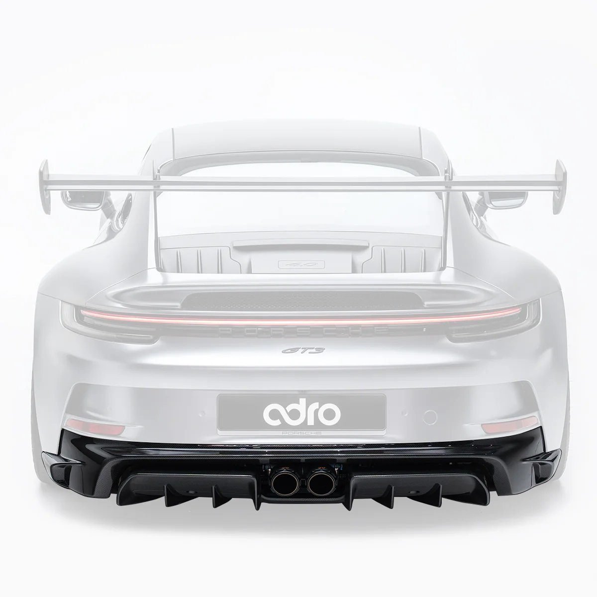 ADRO Carbon Rear Diffuser & Apron Panel for 992.1 Porsche 911 GT3 [A23A10-1311+A23A10-1301]