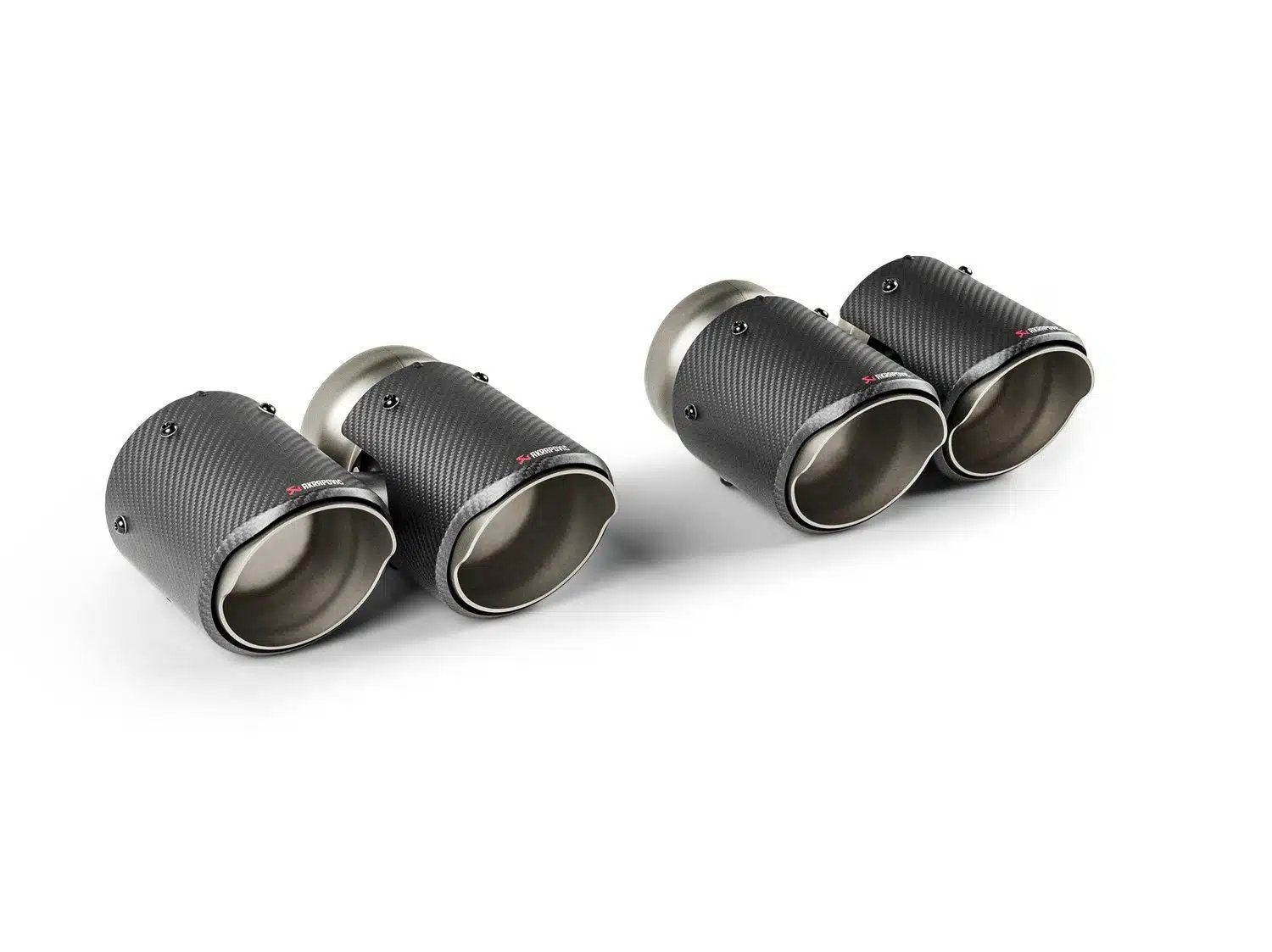 Akrapovic Carbon Round Tailpipe Set (with Akrapovic exhaust) for G90 & G99 BMW M5 [TP-CT/78]