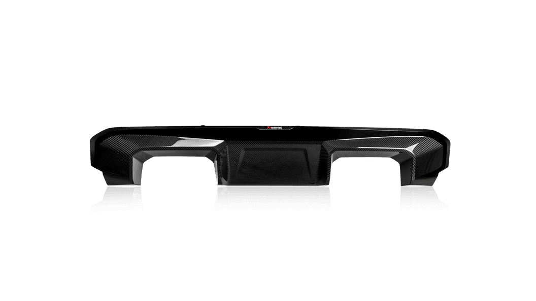 Akrapovic High Gloss Black Carbon Fiber Rear Diffuser for G80 / G82 / G83 BMW M3 & M4 with OPF and GPF