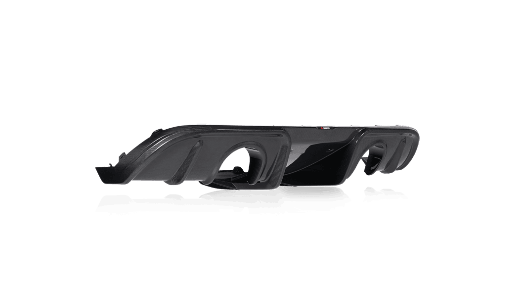 Akrapovic High Gloss Carbon Fiber Rear Diffuser for 982 Porsche 718 Cayman GT4 & Spyder