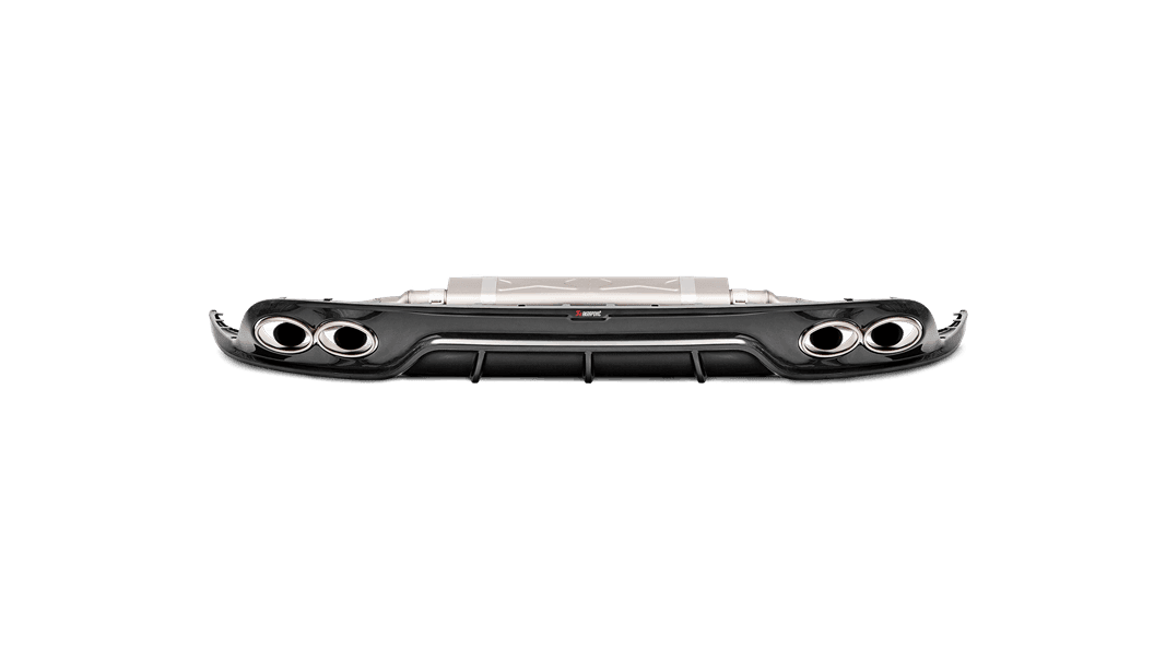 Akrapovic High Gloss Carbon Fiber Rear Diffuser for 991.2 Porsche 911 Turbo & Turbo S
