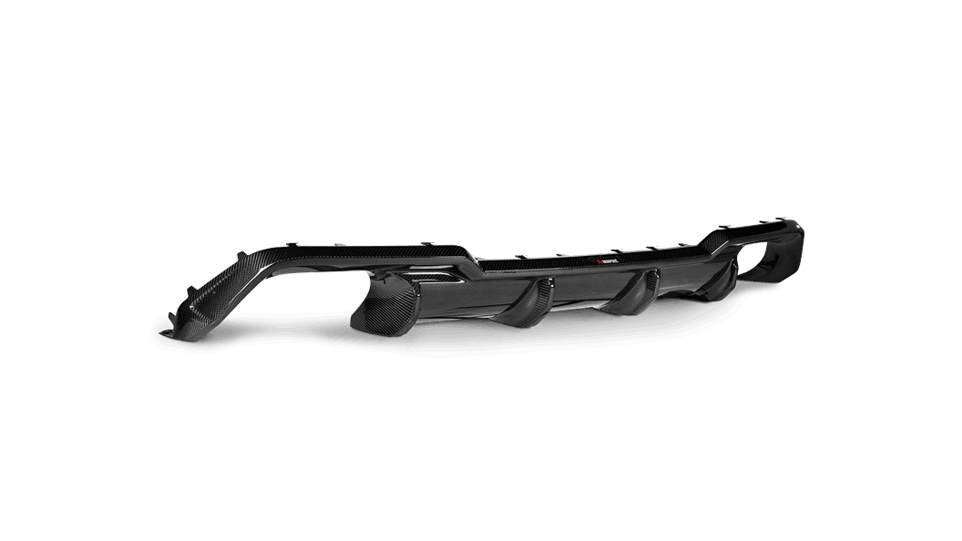 Akrapovic High Gloss Carbon Fiber Rear Diffuser for F91 & F92 BMW M8 / M8 Competition with OPF and GPF