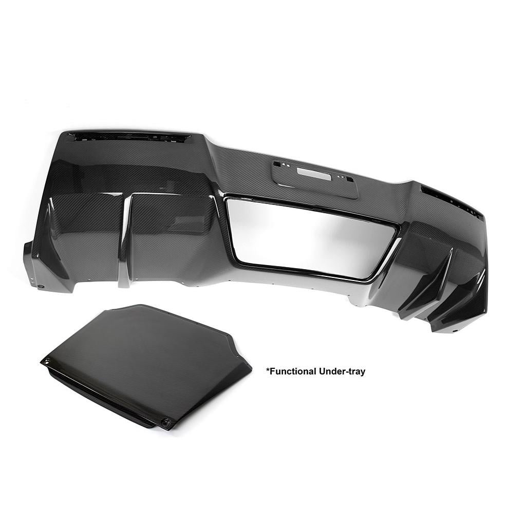 APR Performance Carbon Fiber Rear Diffuser for C7 Chevrolet Corvette Stingray and Z06 With Under-Tray