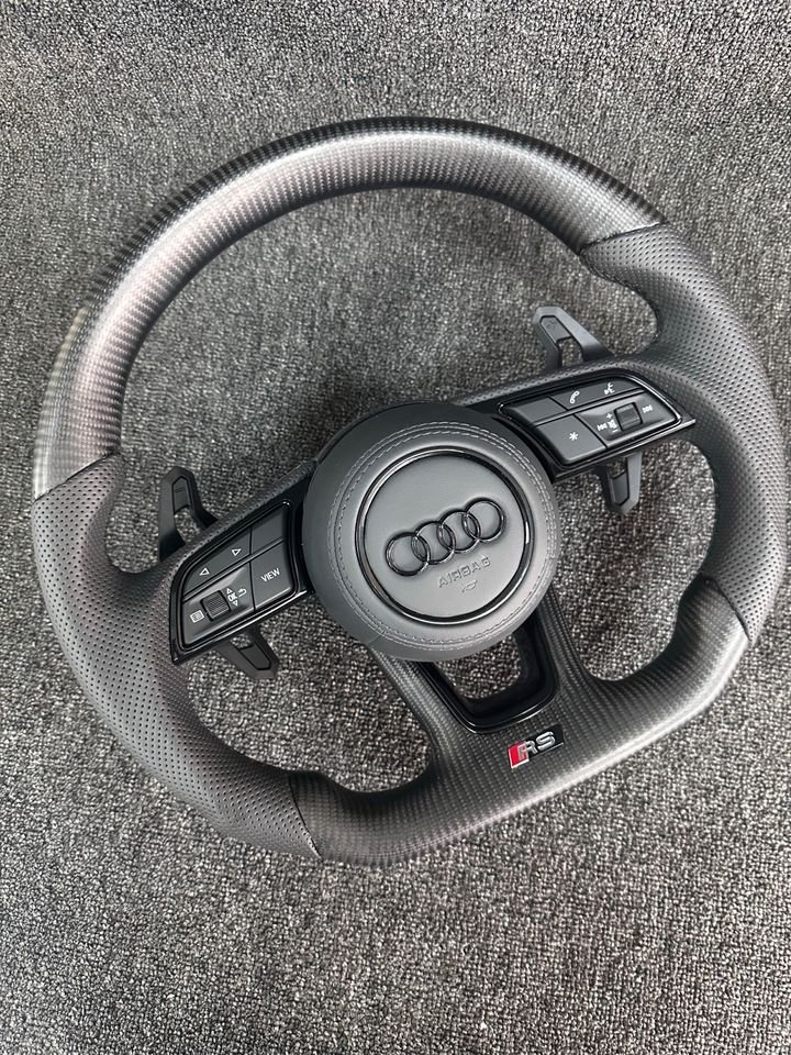 Audi A3 S3 RS3 8Y A4 S4 RS4 A5 S5 RS5 8W B9 Lenkrad Leder Carbon