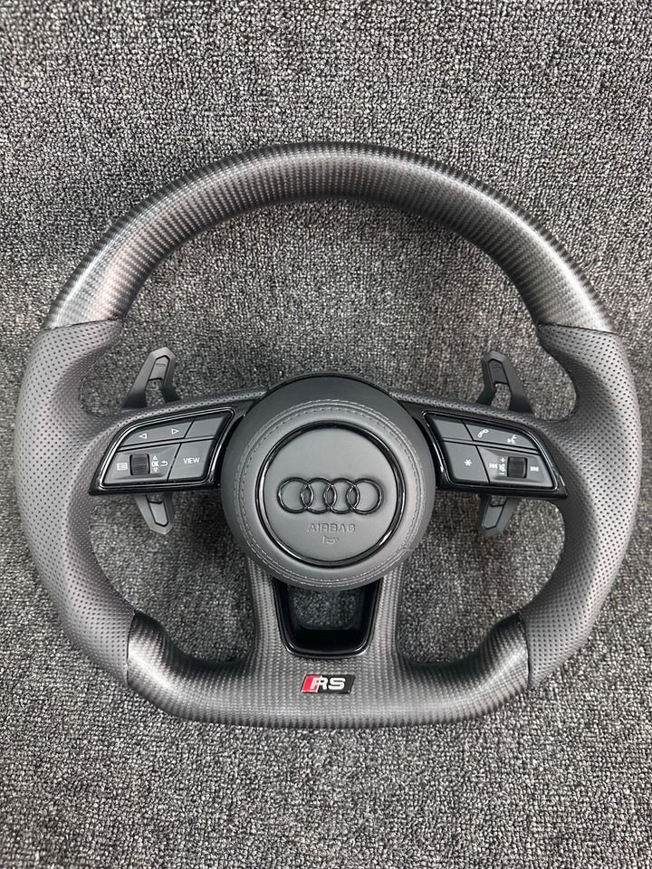 Audi A3 S3 RS3 8Y A4 S4 RS4 A5 S5 RS5 8W B9 Lenkrad Leder Carbon