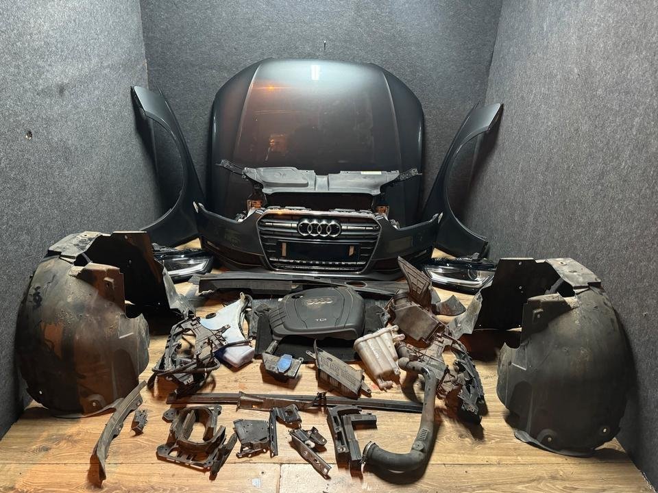 Audi A4 B8 S-Line LZ7S Motorhaube Stoßstange Scheinwerfer Kühlerp