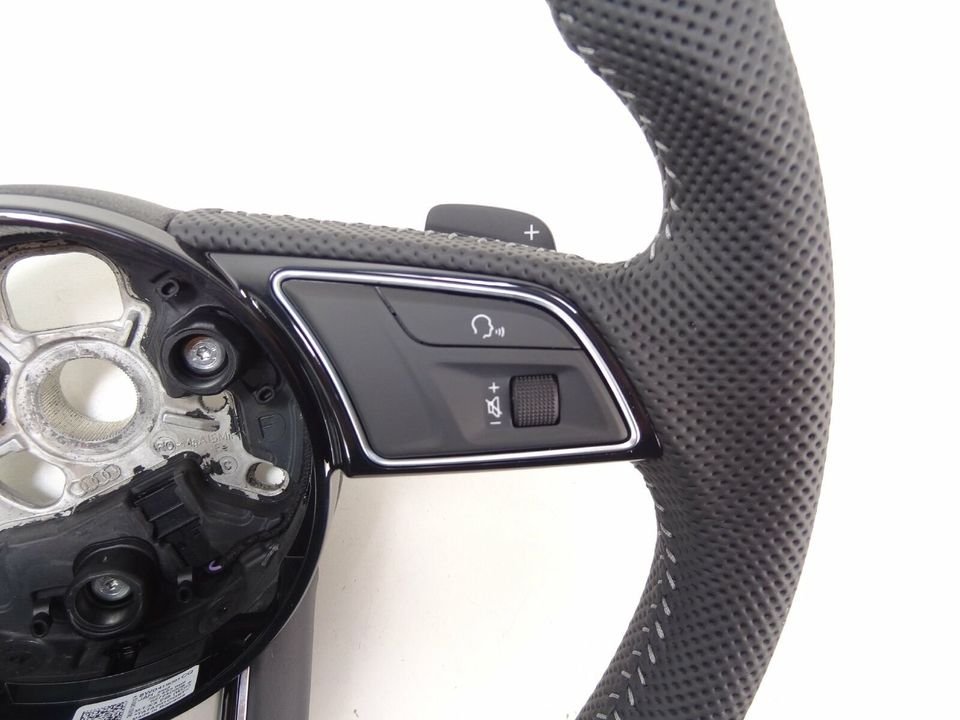 Audi A4 S4 8W A5 S5 Lenkrad Multifunktion Leder MFL gelocht