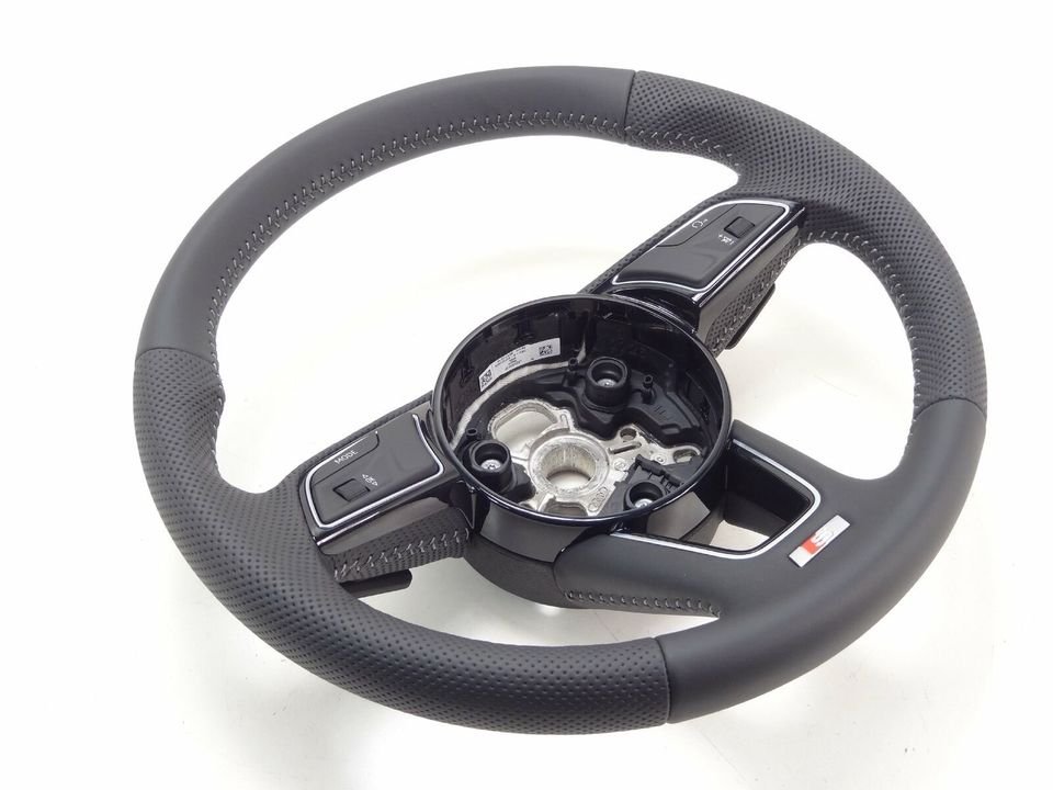 Audi A4 S4 8W A5 S5 Lenkrad Multifunktion Leder MFL gelocht