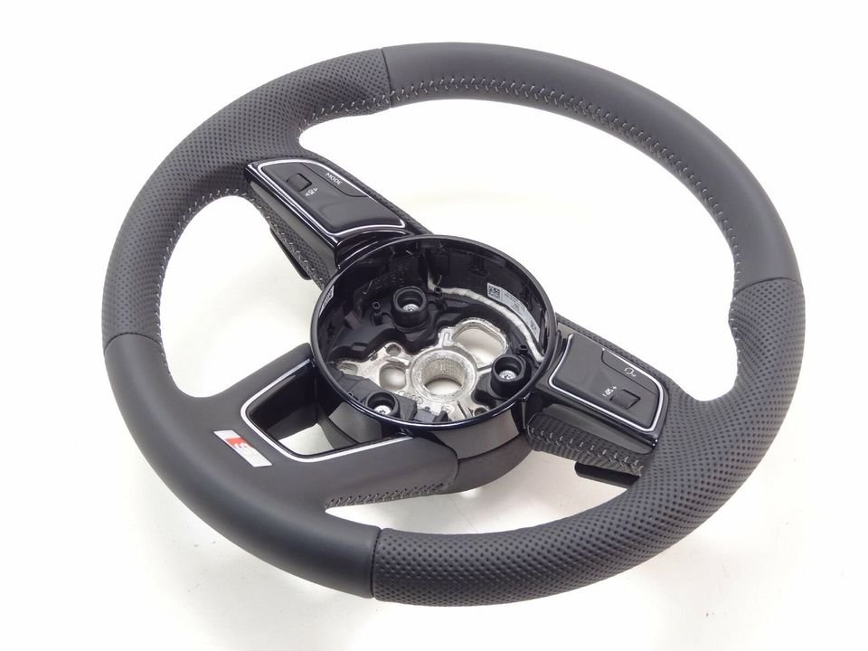 Audi A4 S4 8W A5 S5 Lenkrad Multifunktion Leder MFL gelocht