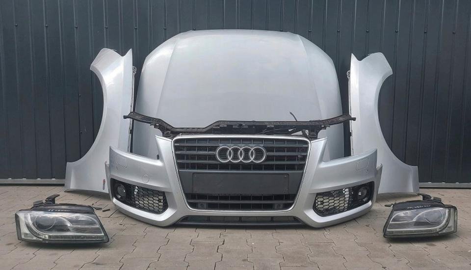 Audi A5 8T LX7W Frontpaket Motorhaube Stoßstange Scheinwerfer