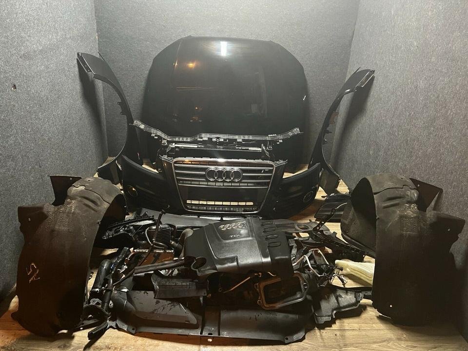 Audi A5 8T LZ9Y Motorhaube Stoßstange Scheinwerfer Kühlerpaket