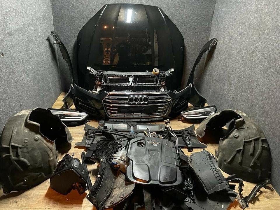 Audi A5 8W B9 LZ9Y Motorhaube Stoßstange Scheinwerfer Kühlerpaket