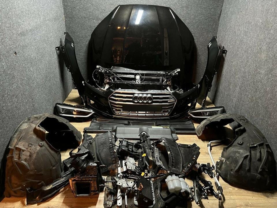 Audi A5 8W S-Line LY9T Motorhaube Stoßstange Scheinwerfer Kühlerp