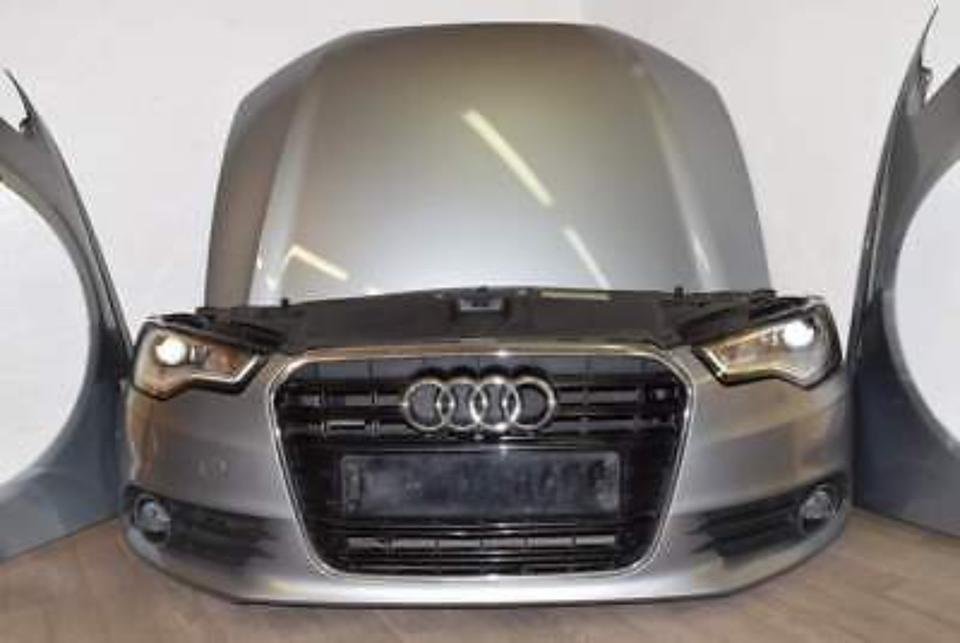 AUDI A6 4G C7 11-15 Front Motorhaube Stoßstange Kotflügel Xenon