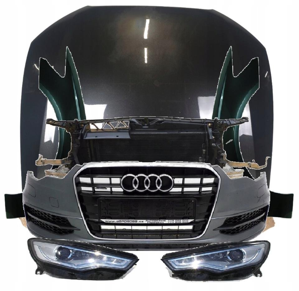 AUDI A6 4G C7 S-LINE 15-18 Front Motorhaube Stoßstange Xenon