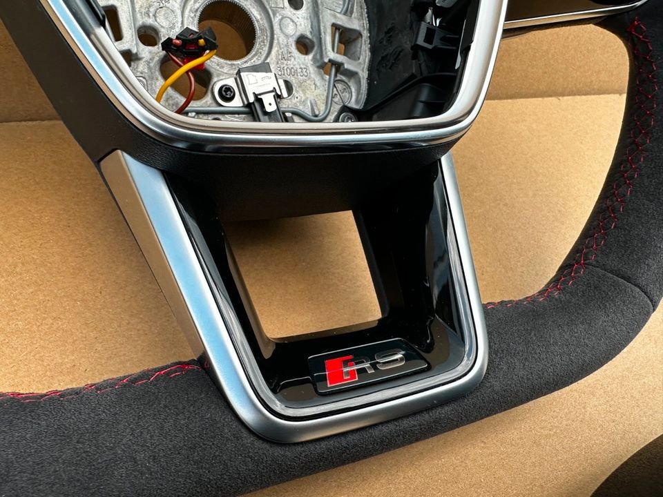 Audi A6 A7 Q5 Q7 Q8 A8 A4 A5 Alcantara Lenkrad Abgeflacht NEU