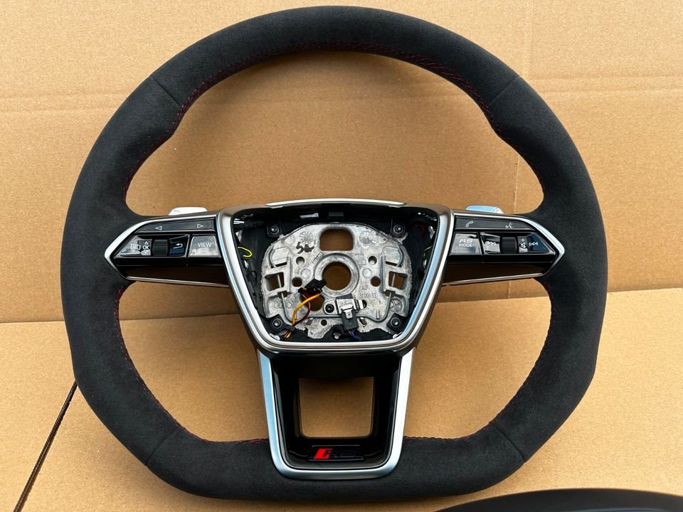 Audi A6 A7 Q5 Q7 Q8 A8 A4 A5 Alcantara Lenkrad Abgeflacht NEU