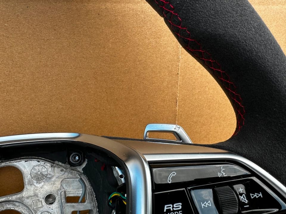 Audi A6 A7 Q5 Q7 Q8 A8 A4 A5 Alcantara Lenkrad Abgeflacht NEU