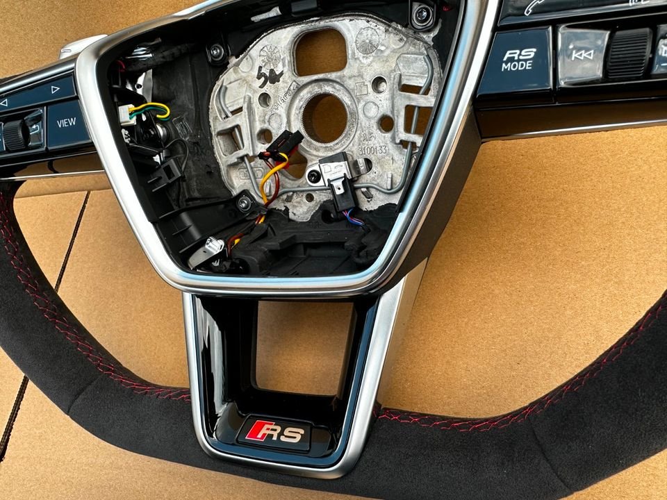 Audi A6 A7 Q5 Q7 Q8 A8 A4 A5 Alcantara Lenkrad Abgeflacht NEU