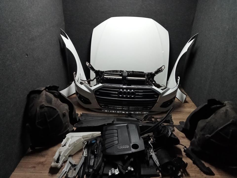 Audi A6 C8 4K LY9C Motorhaube Stoßstange Scheinwerfer Kühlerpaket